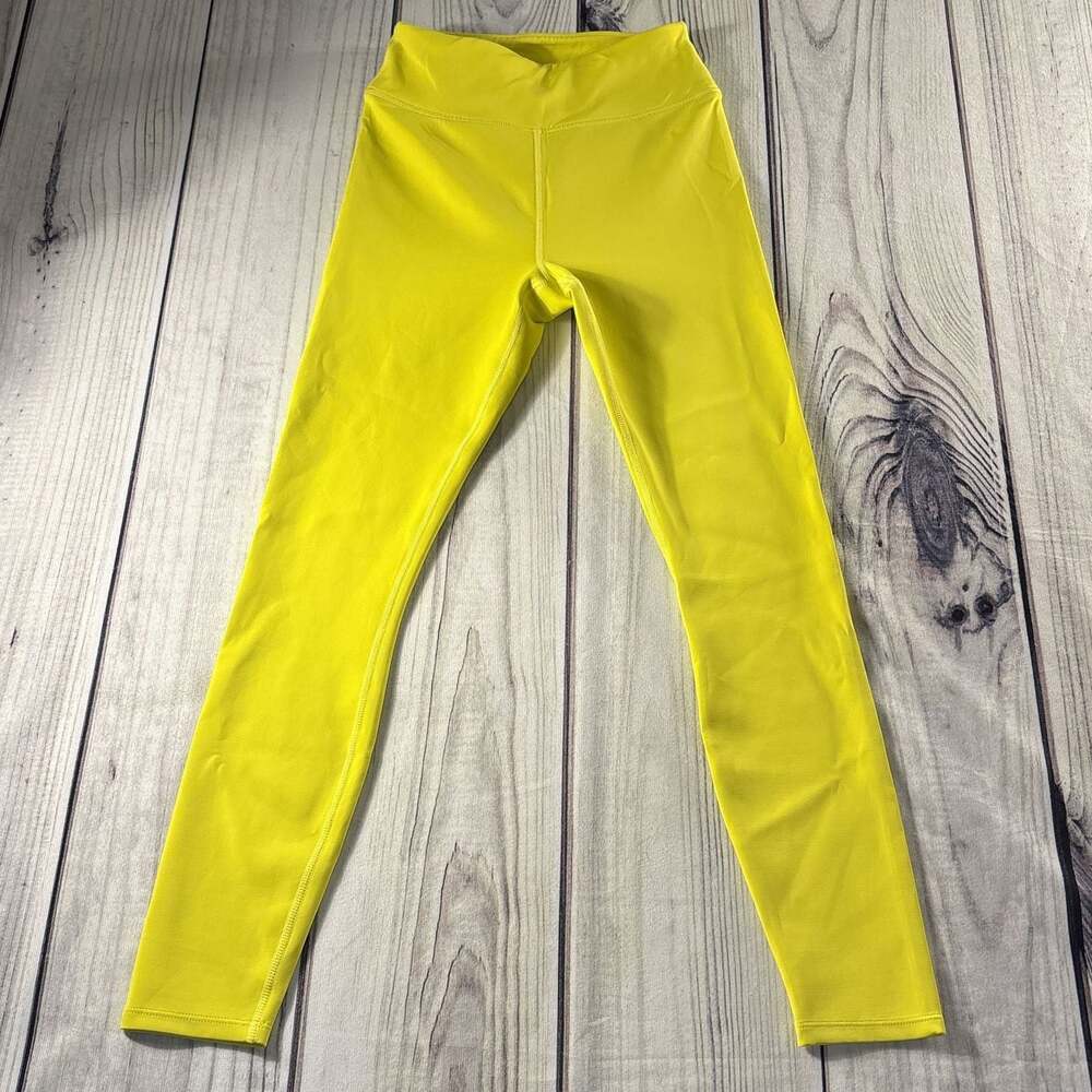 Nova Bright Yellow Active Workout Gym Legging Size XS